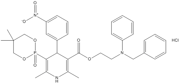 Efonidipine hydrochloride Structure